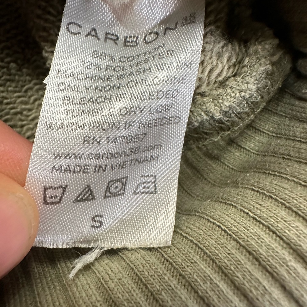 Carbon 38 Women’s Crewneck Sweatshirt Green Size Small - Picture 4 of 6